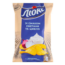 [0001009852] Mondelez Lyuks chips sour cream en onion 125g
