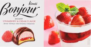 [0001009862] KONTI DESSERT BONJOUR AARDBEI MET SLAGROOM
