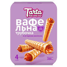 [0001009906] TARTA CAKES WAFEL TUBE GECONDENSEERDE MELK 200G