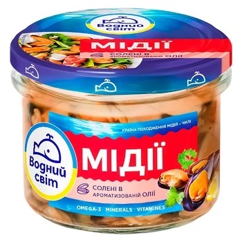 [0001009995] Vodnyi Svit Mosselen Gezouten Olie Midii