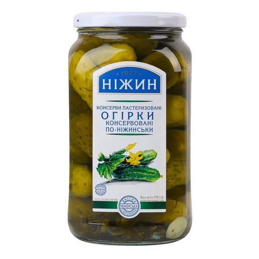 [0001010021] Nizhyn ingeblikte komkommer