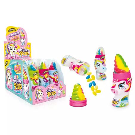 [0001010150] Lizak Johny Bee unicorn pop&candy 50g