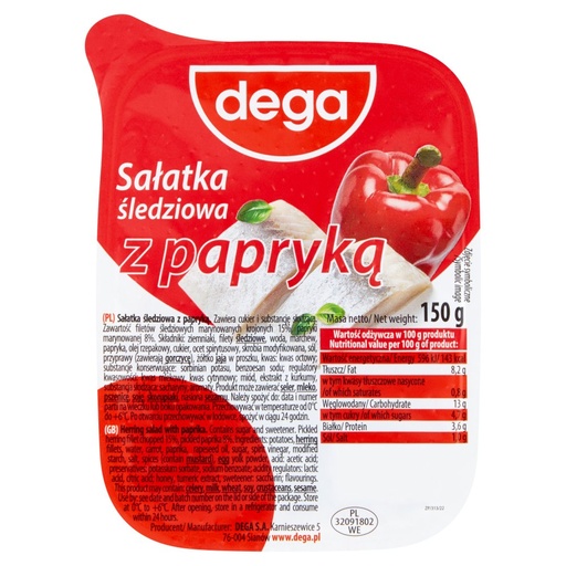 [0001010187] Dega salade met paprika en haring 150 g