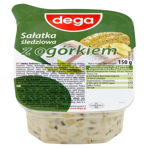 [0001010188] Dega salade met augurken en haring 150g