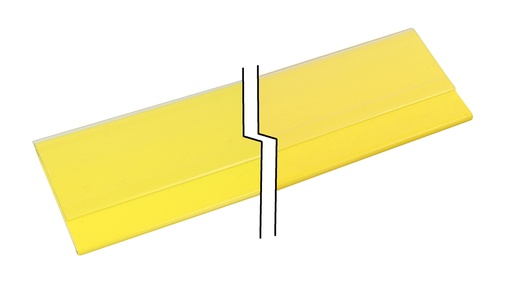 [99958] Ценникодержатель полки с задней заслонкой, жёлтый