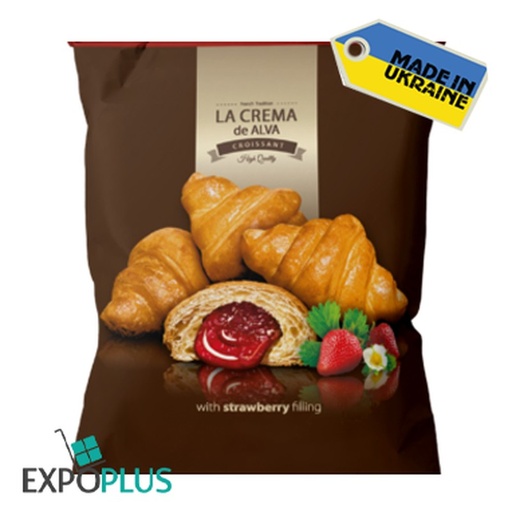 [0001010430] La Crema de Alva croissant met aardbei 210g
